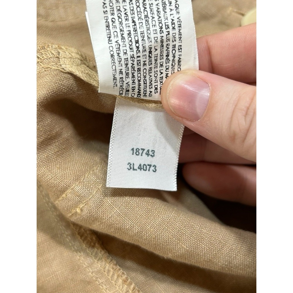 Enza Costa 100% French Linen High Waist Wide Leg Pant Trousers 1 Women's Small - Picture 14 of 14